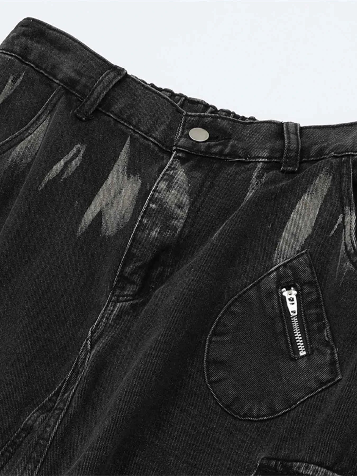 Men's Wide Leg Cargo Jeans